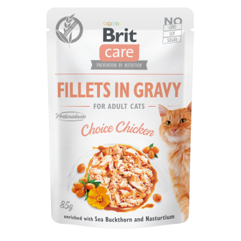 BRIT CARE ΓΑΤΑΣ GRAVY ADULT ΚΟΤΟΠΟΥΛΟ 85gr BRIT CARE ΓΑΤΑΣ GRAVY ADULT ΚΟΤΟΠΟΥΛΟ 85gr